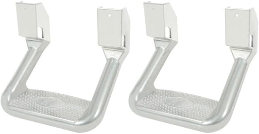 ECOTRIC Universal Side Step Compatible with Chevy (Chevrolet), Ford, Toyota, GMC, Dodge RAM, Jeep, Set of 2, Polishing Aluminum Silvery LYAM-634-1