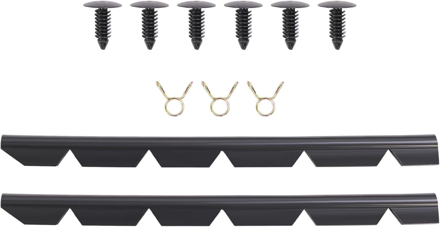 Windshield Wiper Cowl Panel Grille Compatible with 2002-2010 Dodge Ram 1500, 2500, 3500 Replacement for 55056006AG 55056006AE Front Window Insert Panel ABS Plastic LYAP-X1152