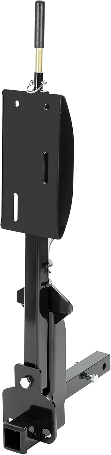 Kojem RV Spare Tire Carrier for 16inches 16.5inches 19.5inches 22.5inches and 24inches RV Motorhomes Wheels 2 Inch Receiver Mount, 10,000-pound Capacity, 400-pound Tongue Weight LYAM-X1042S