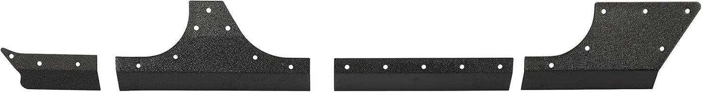 Kojem Door Armor Cladding Skid Plate Compatible with 2007-2018 Jeep Wrangler JK 4 Doors Powder Coated Steel Heavy-Duty Black Slider Rocker Guards Rock Panel LYAM-664