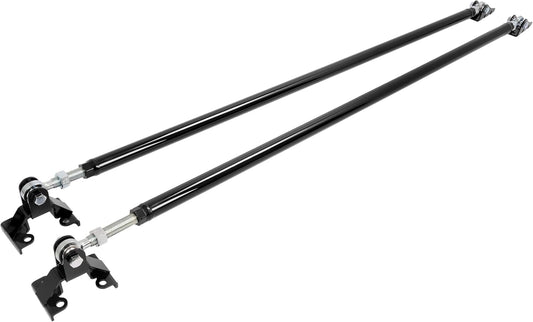 Traction Tie Bars Compatible with 2001-2010 Chevrolet Silverado GMC Sierra 2500HD 3500HD Steel Black Powder Coated LYAM-X1933
