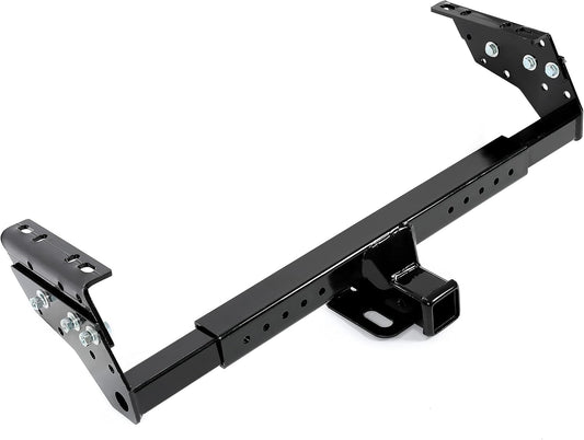 KUAFU Adjustable 2inches Class 3 Trailer Hitch 27?¡À-44?¡À Compatible with Select Chevrolet Chrysler Dodge Ford GMC Isuzu Jeep Mazda Nissan Plymouth Black Replace for 37042 LYAM-768