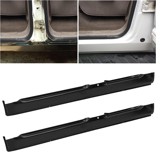 KUAFU Outer Rocker Panel Compatible with 2002-2009 Dodge Ram 1500 2500 3500 4Dr Quad Cab Pickup Driver & Passenger Side LYAM-113-A