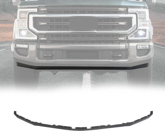 KUAFU Front Lower Deflector Valance Panel Compatible with 2020-2022 Ford F250 F350 F450 F550 Super Duty LC3Z-17626-CA Bumper Valance (Tremor Package Only) Plastic (PP) Black LYAP-X1131