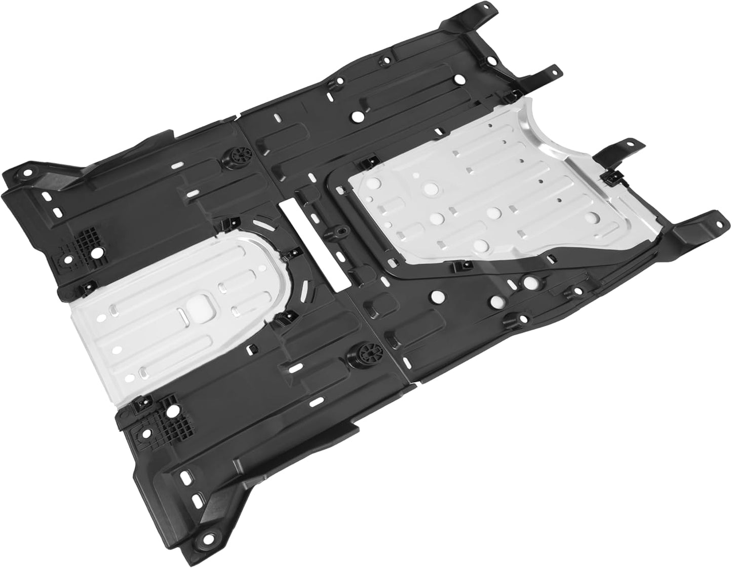 Engine Splash Shield Plate Compatible with 2013-2015 Honda Civic Replacement for 74110TR3A20 Front Lower Silvery Aluminium Center Engine Cover Undercar Shield Guard Assembly LYAM-582-1