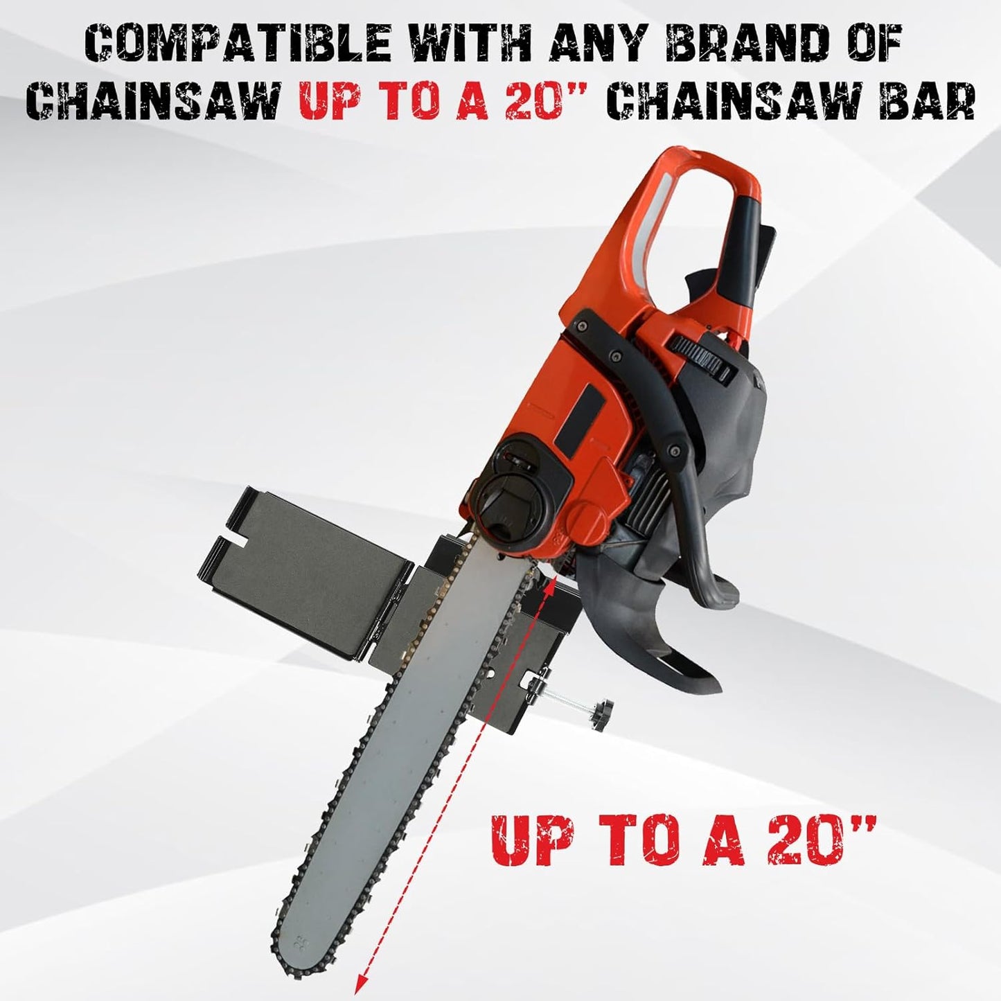 KUAFU Universal Saw Press Chainsaw Bracket for ATV UTV Trailers W/Tubular Hanger Racks Fixed Tool Carrier Mounting Holder Kit LYOM-114