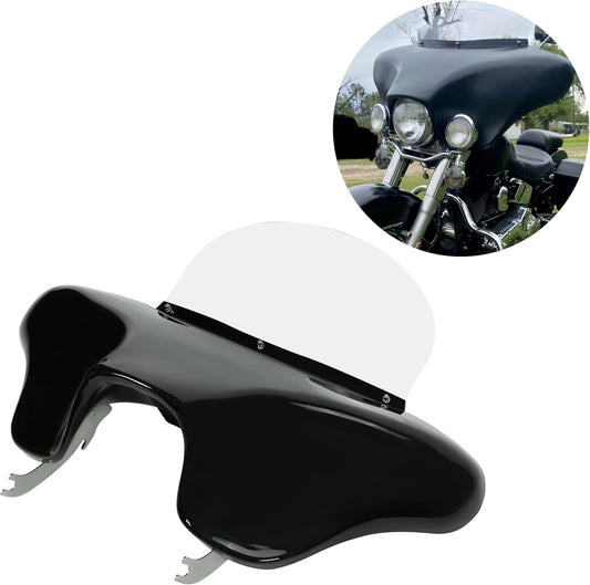 KUAFU Batwing Fairing Compatible with 1986-2015 Harley Davidson FLSTN Heritage Softail Classic Deluxe Fat Boy w/Windshield 4 Speaker Front LYMP-120