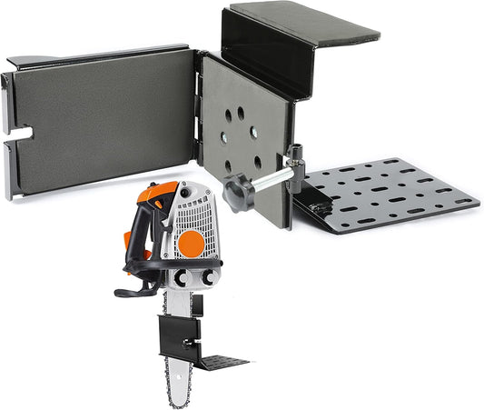 KUAFU Universal Saw Press Chainsaw Bracket for ATV UTV Trailers W/Tubular Hanger Racks Fixed Tool Carrier Mounting Holder Kit LYOM-114