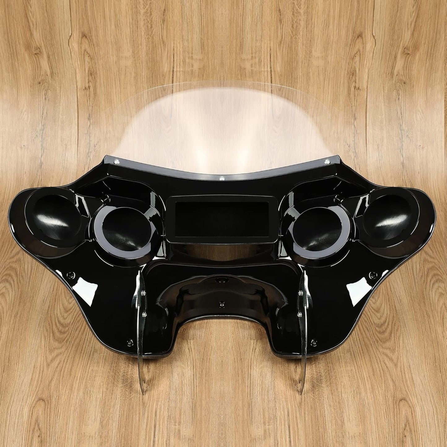 KUAFU Batwing Fairing Compatible with 1986-2015 Harley Davidson FLSTN Heritage Softail Classic Deluxe Fat Boy w/Windshield 4 Speaker Front LYMP-120