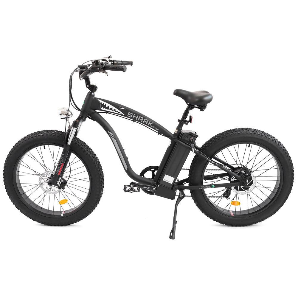 Ecotric Hammer Electric Fat Tire Beach Snow Bike-Matt Black