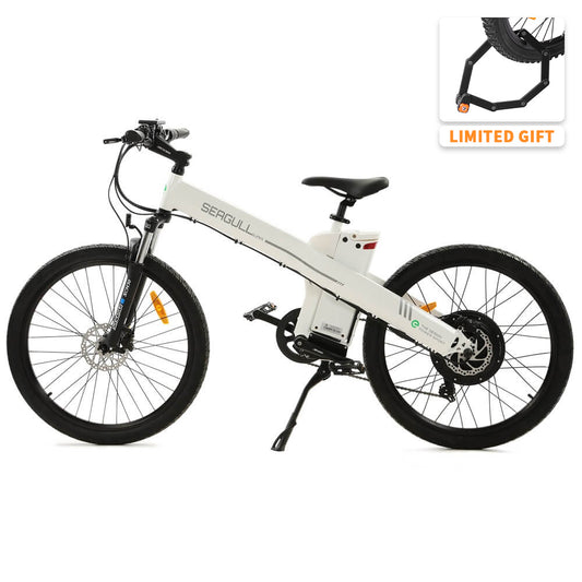 Ecotric Seagull Electric Mountain Bicycle - White