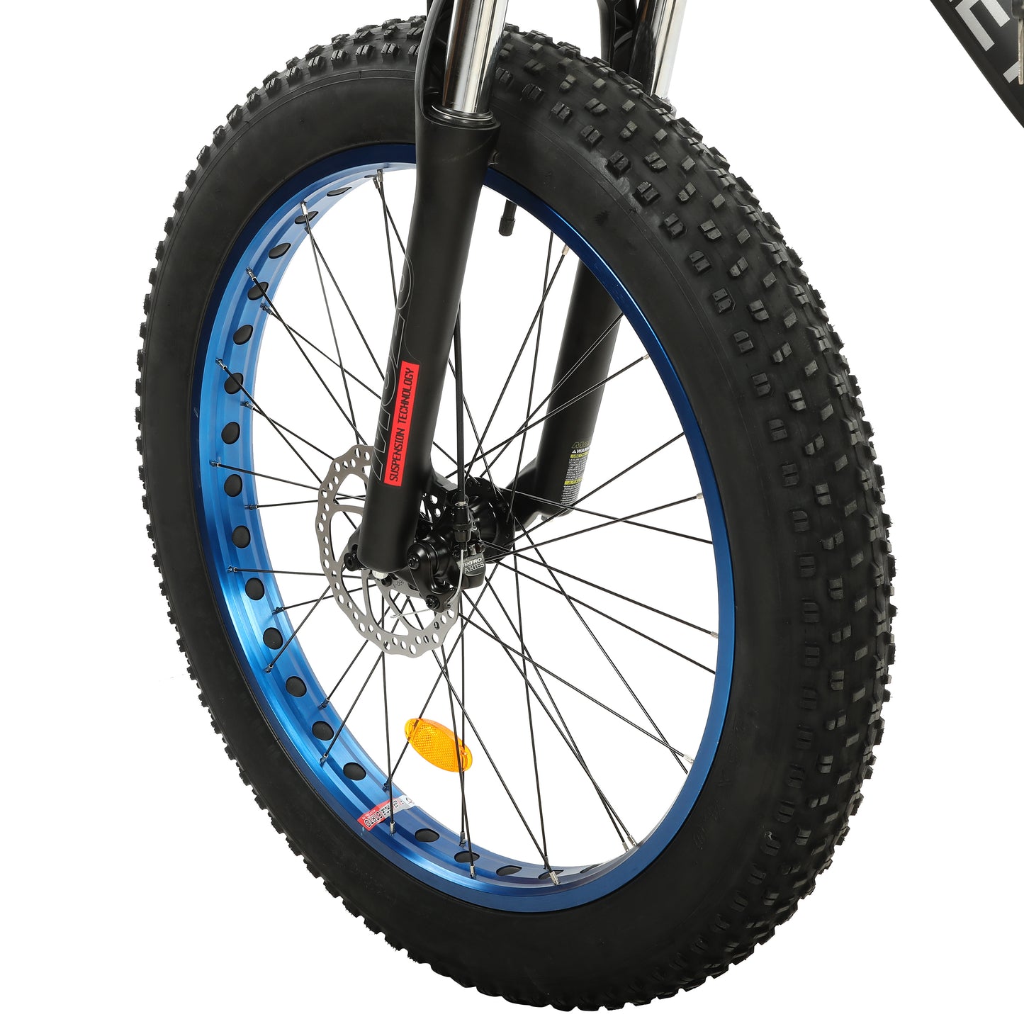 Ecotric Rocket Fat Tire Beach Snow Electric Bike - Blue