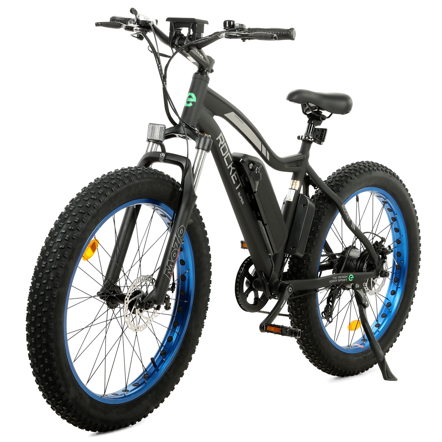 Ecotric Rocket Fat Tire Beach Snow Electric Bike - Blue
