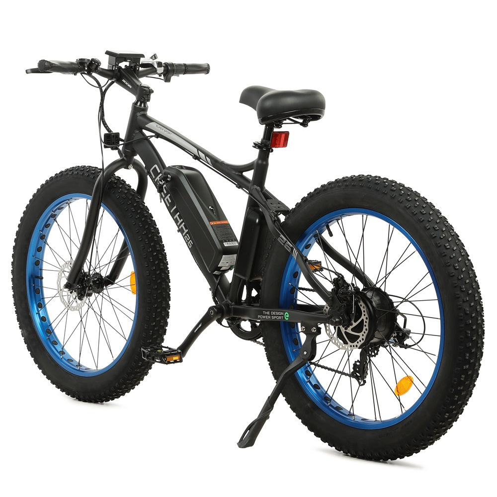 Cheetah 26 Fat Tire Beach Snow Electric Bike - Blue - 4