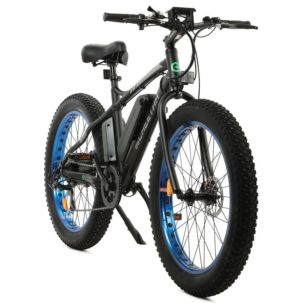 Cheetah 26 Fat Tire Beach Snow Electric Bike - Blue - 3