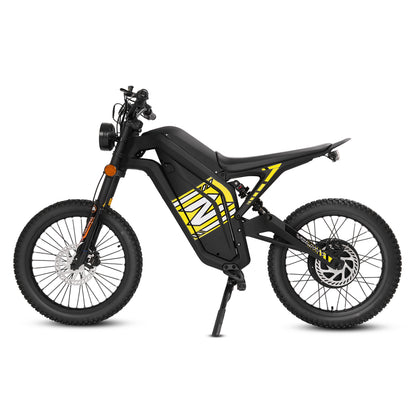 60V 4000W Electric Moped, 56 MPH High-Speed Electric Motorcycle with 35Ah Lithium Battery, Hydraulic Disc Brakes & All-Terrain Tires