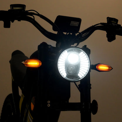 60V 4000W Electric Moped, 56 MPH High-Speed Electric Motorcycle with 35Ah Lithium Battery, Hydraulic Disc Brakes & All-Terrain Tires