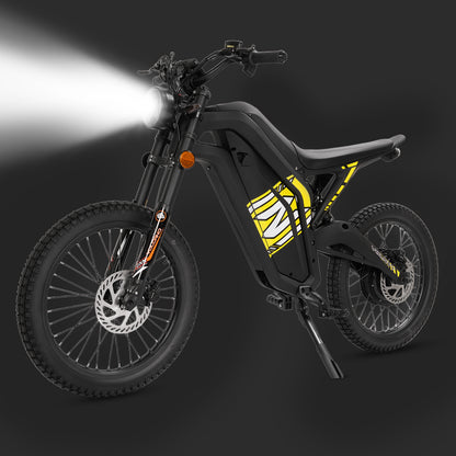 60V 4000W Electric Moped, 56 MPH High-Speed Electric Motorcycle with 35Ah Lithium Battery, Hydraulic Disc Brakes & All-Terrain Tires