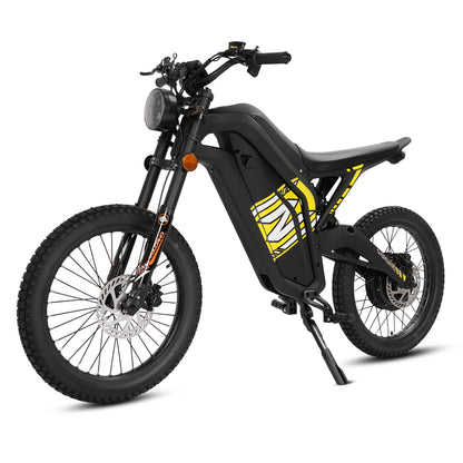 60V 4000W Electric Moped, 56 MPH High-Speed Electric Motorcycle with 35Ah Lithium Battery, Hydraulic Disc Brakes & All-Terrain Tires