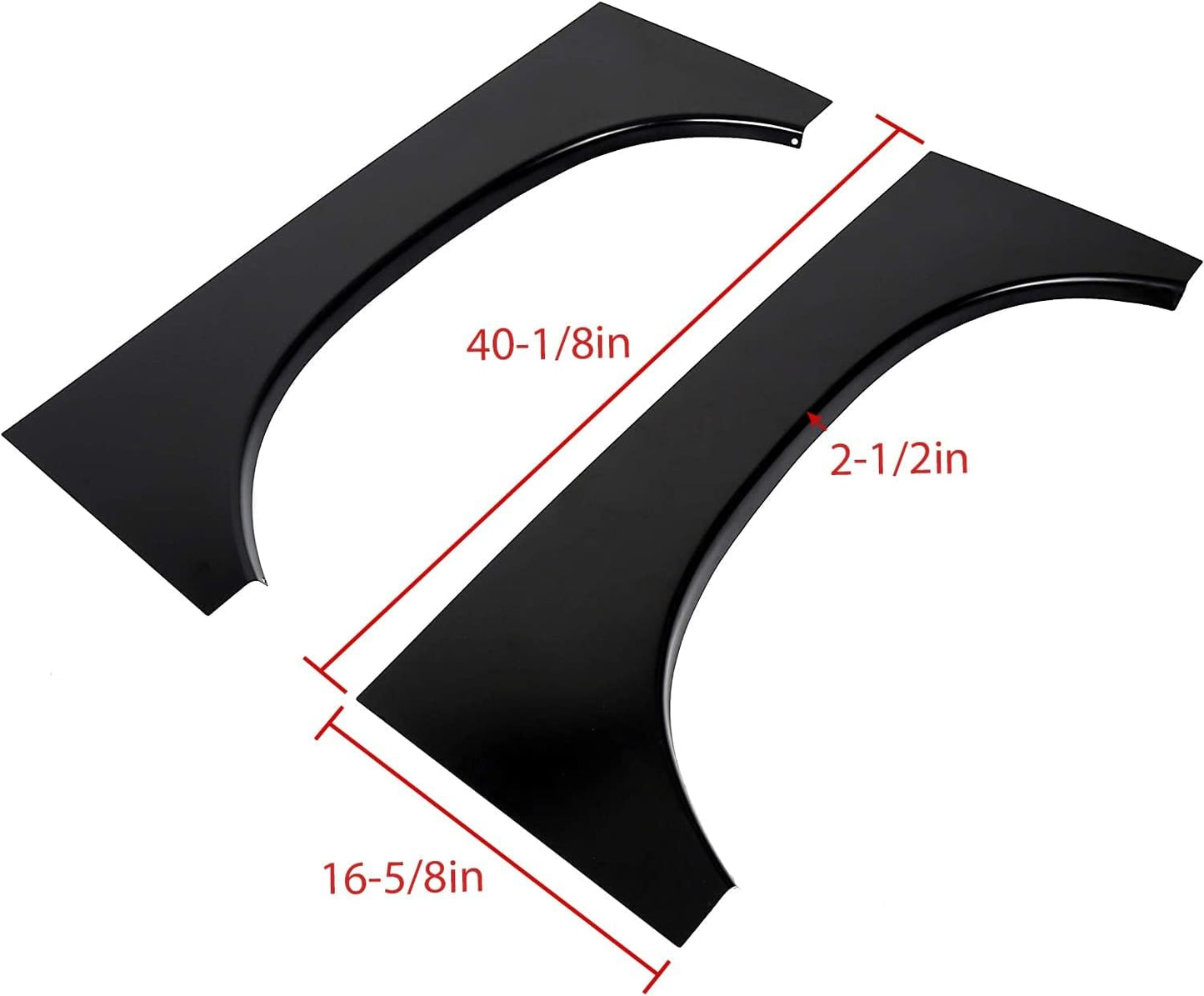 ECOTRIC Rear Bed Wheel Arch Repair Panel Compatible with 2002-2008 Dodge Ram 1500 & 2003-2009 Dodge Ram 2500 3500 Replace for GNT56214714, Upper Wheel Quarter Patch Panel Driver & Passenger Side LYAM-289