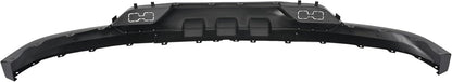 HECASA Front Bumper Lower Valance Compatible with 2016-2019 Chevrolet Chevy Silverado 1500 LD Replacement for 84029773, GM1015134C W/Tow Hooks Holes Air Dam Deflector PP Plastic Black LYAP-644S-1