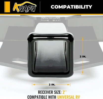 KUAFU Universal RV Trailer Hitch 2 Inch Class 3 Mount Receiver Tow Hitch Fits UP to 72inches Frame Replacement for 13703 Adjustable LYAM-688