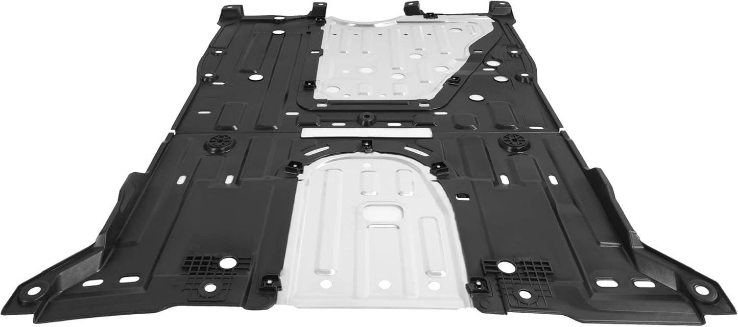 Engine Splash Shield Plate Compatible with 2013-2015 Honda Civic Replacement for 74110TR3A20 Front Lower Silvery Aluminium Center Engine Cover Undercar Shield Guard Assembly LYAM-582-1