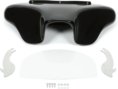 KUAFU Batwing Fairing Compatible with 1986-2015 Harley Davidson FLSTN Heritage Softail Classic Deluxe Fat Boy w/Windshield 4 Speaker Front LYMP-120