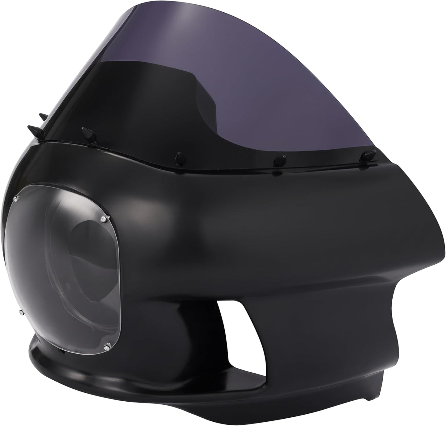 Front Upper Fairing&Headlight Mount Compatible with 2006-2017 Harley Dyna Low Rider FXDL/I Street Bob FXDB/I Super Glide Custom FXDC/I FXD/I FXD/I Front Fairing Kit Smoke Windshield LYMP-175-2