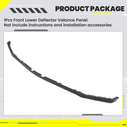 KUAFU Front Lower Deflector Valance Panel Compatible with 2020-2022 Ford F250 F350 F450 F550 Super Duty LC3Z-17626-CA Bumper Valance (Tremor Package Only) Plastic (PP) Black LYAP-X1131