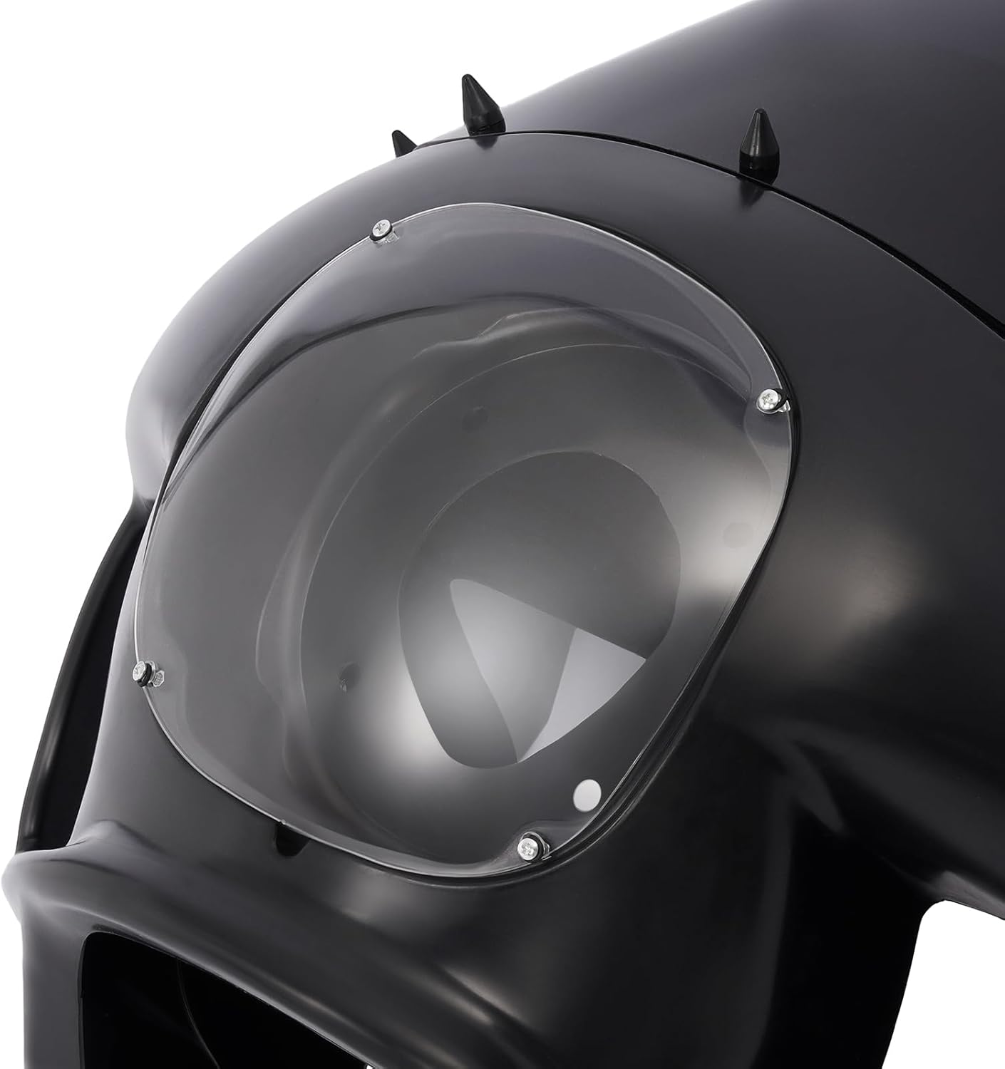 Front Upper Fairing&Headlight Mount Compatible with 2006-2017 Harley Dyna Low Rider FXDL/I Street Bob FXDB/I Super Glide Custom FXDC/I FXD/I FXD/I Front Fairing Kit Smoke Windshield LYMP-175-2