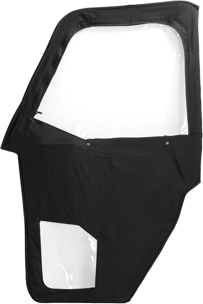 Framed Cab Enclosure Soft Doors Kit Compatible with 2015¡§C2022 Polaris Ranger 570 EV ETX Midsize W/Pro-Fit Cage /2022 Standard/Premium 500 & EV Models Black (2 Packages Sent) LYPS-145A+LYPS-145B
