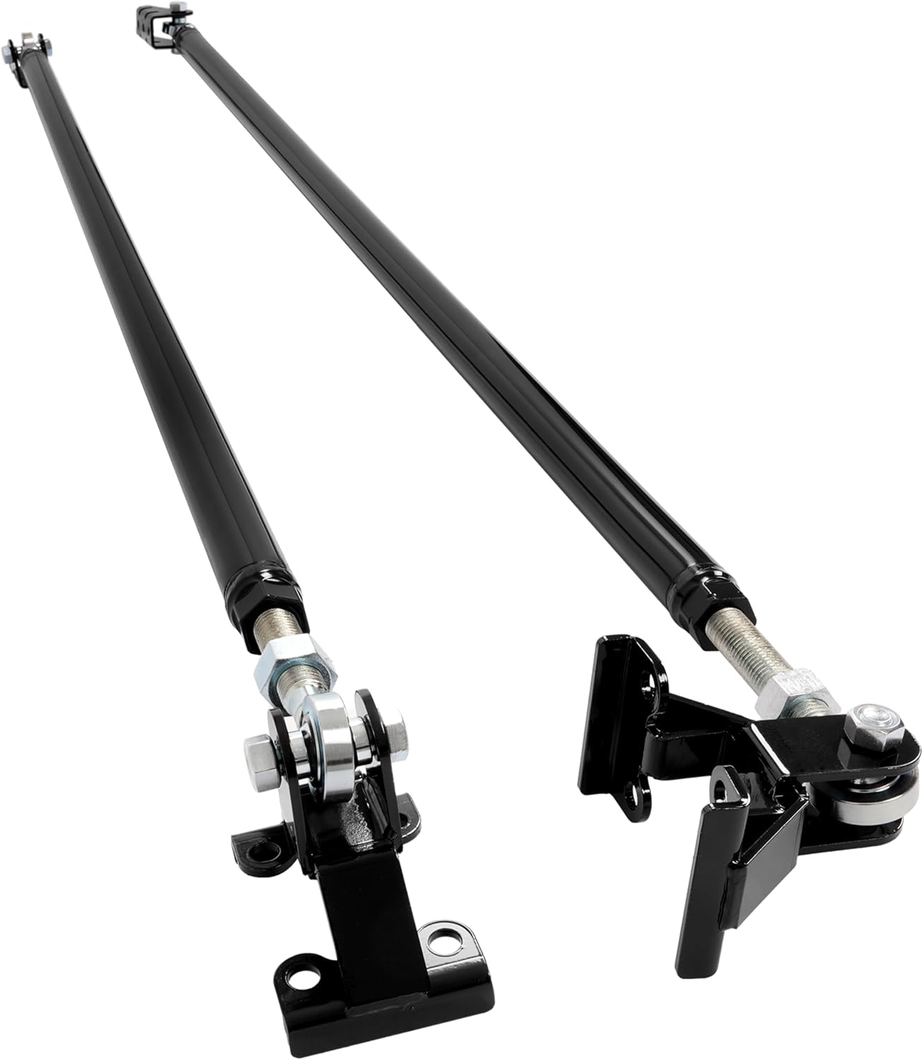 Traction Tie Bars Compatible with 2001-2010 Chevrolet Silverado GMC Sierra 2500HD 3500HD Steel Black Powder Coated LYAM-X1933