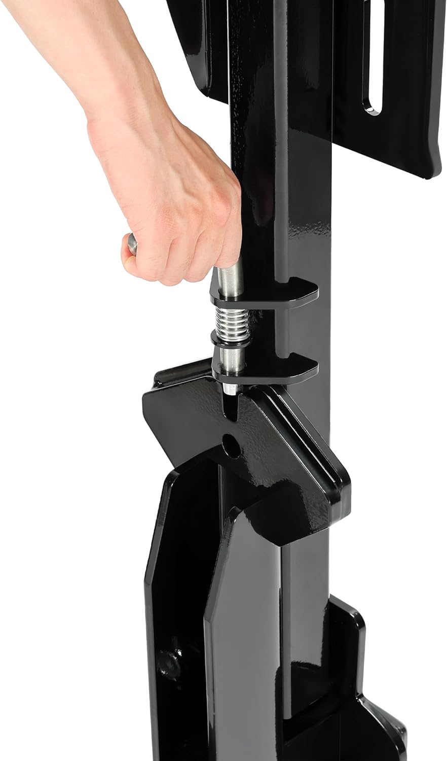Kojem RV Spare Tire Carrier for 16inches 16.5inches 19.5inches 22.5inches and 24inches RV Motorhomes Wheels 2 Inch Receiver Mount, 10,000-pound Capacity, 400-pound Tongue Weight LYAM-X1042S