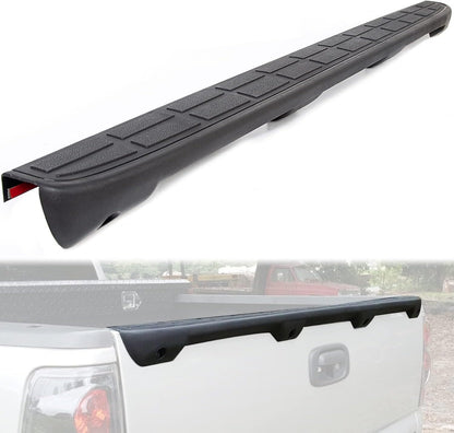 ECOTRIC Tailgate Spoiler Cap Cover Compatible with 1999-2007 Chevy Silverado GMC Sierra Replacement for 15932249 GM1909101 Molding Top Protector Textured Black LYAP-237