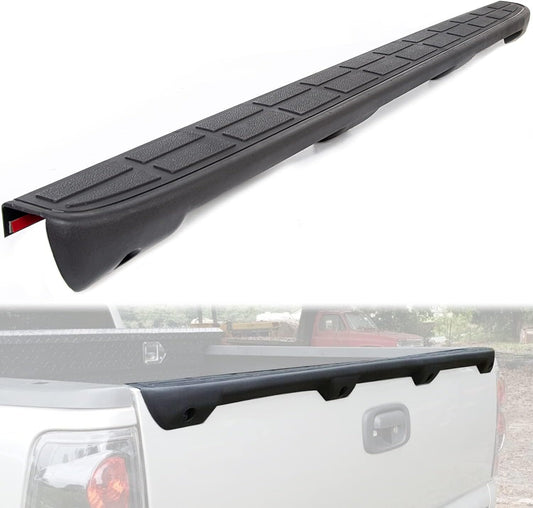 ECOTRIC Tailgate Spoiler Cap Cover Compatible with 1999-2007 Chevy Silverado GMC Sierra Replacement for 15932249 GM1909101 Molding Top Protector Textured Black LYAP-237