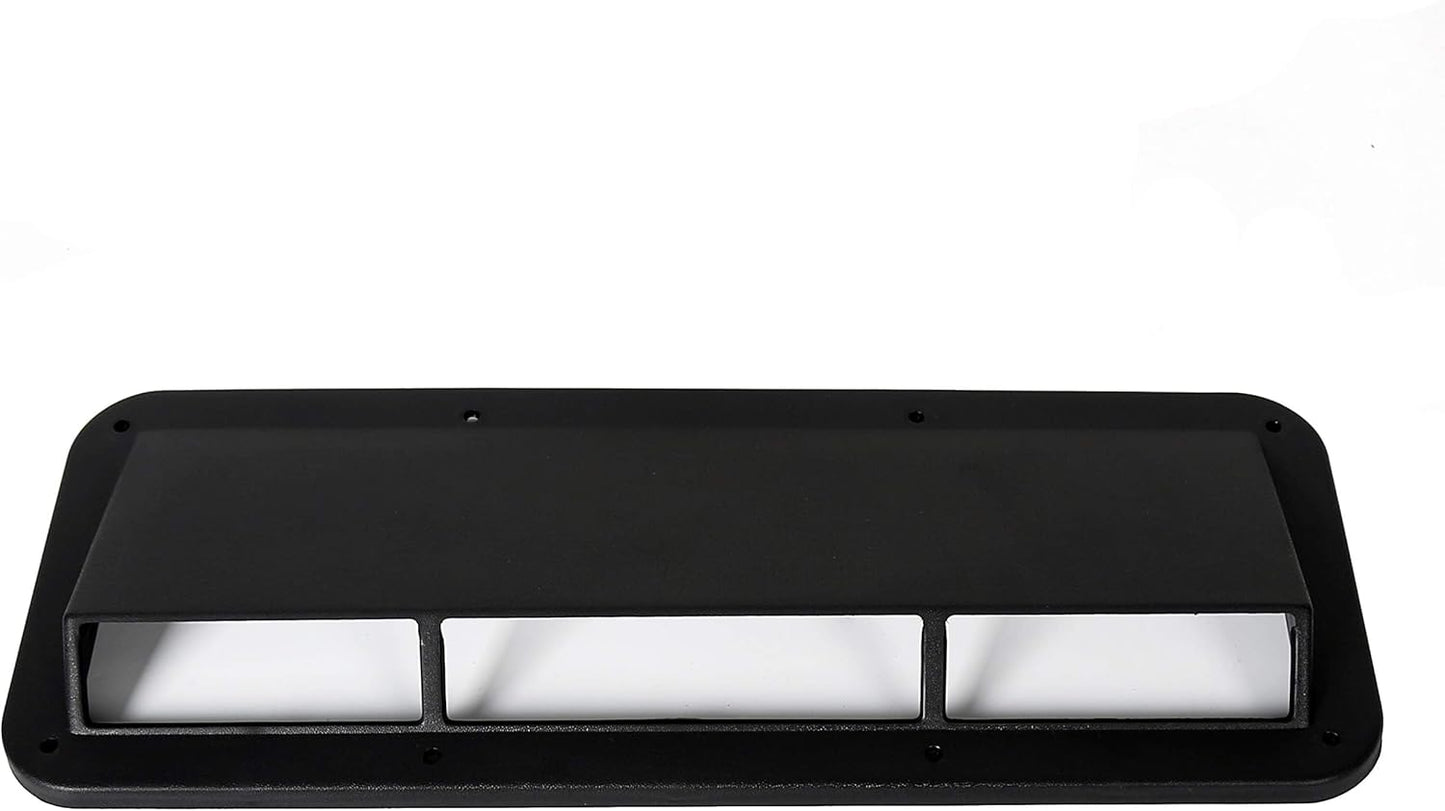 ECOTRIC Cowl Vent Scoop Compatible with 1978-1995 Jeep CJ Wrangler YJ Air Vent Scoop Ram Air Induction Hood Scoop Ram Replacement for 13307.01 LYAP-178