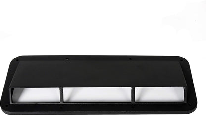 ECOTRIC Cowl Vent Scoop Compatible with 1978-1995 Jeep CJ Wrangler YJ Air Vent Scoop Ram Air Induction Hood Scoop Ram Replacement for 13307.01 LYAP-178