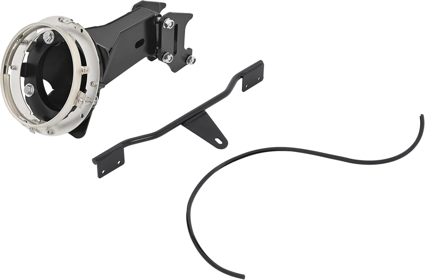 Front Upper Fairing&Headlight Mount Compatible with 2006-2017 Harley Dyna Low Rider FXDL/I Street Bob FXDB/I Super Glide Custom FXDC/I FXD/I FXD/I Front Fairing Kit Smoke Windshield LYMP-175-2