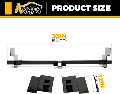 KUAFU Universal RV Trailer Hitch 2 Inch Class 3 Mount Receiver Tow Hitch Fits UP to 72inches Frame Replacement for 13703 Adjustable LYAM-688