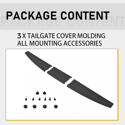Tailgate Spoiler Molding Cap Compatible with 2009-2019 Ram 1500 2500 3500 Classic Top Protector Cover Lip Replace for CH1909100 55372052AH LYAP-236S
