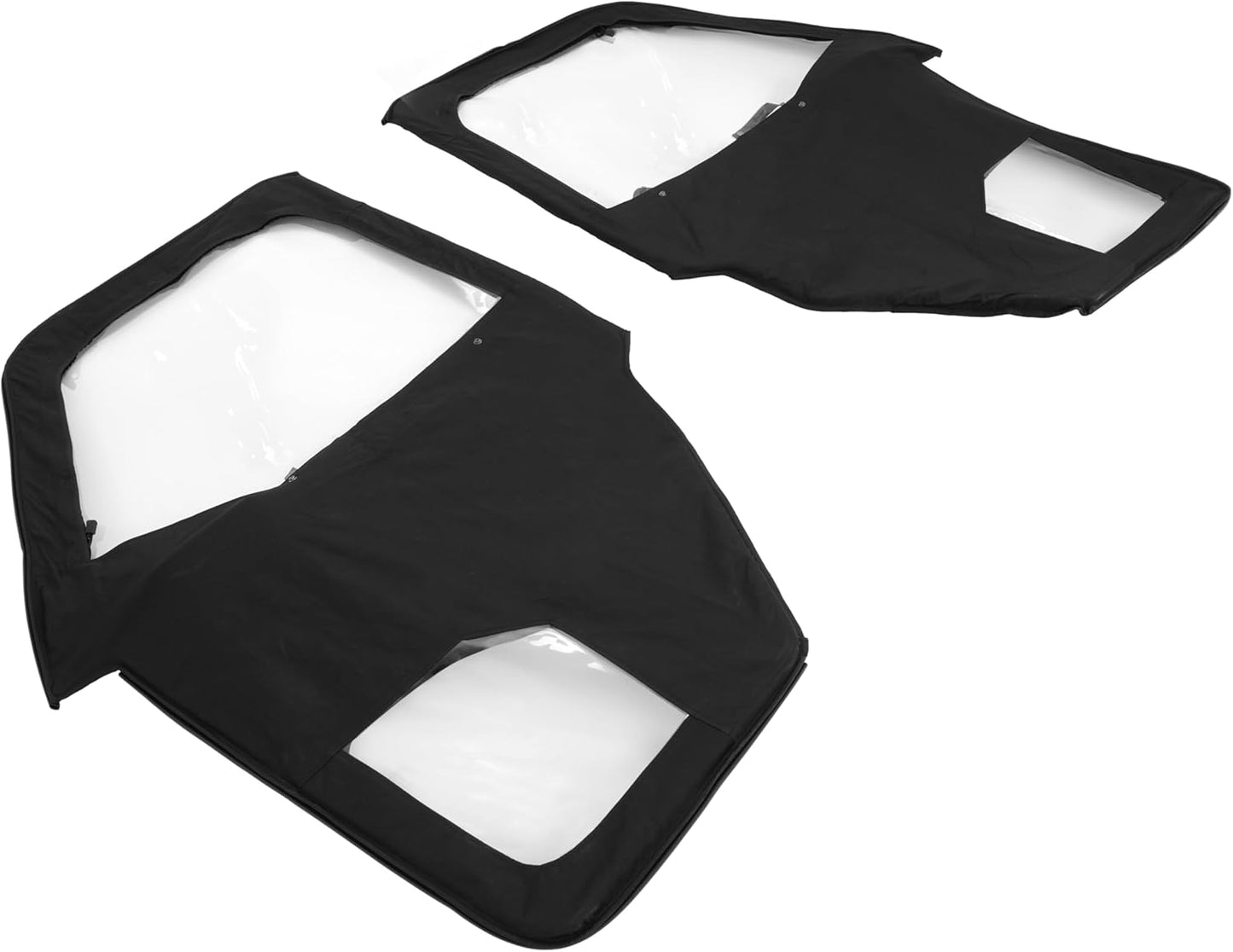 Framed Cab Enclosure Soft Doors Kit Compatible with 2015¡§C2022 Polaris Ranger 570 EV ETX Midsize W/Pro-Fit Cage /2022 Standard/Premium 500 & EV Models Black (2 Packages Sent) LYPS-145A+LYPS-145B