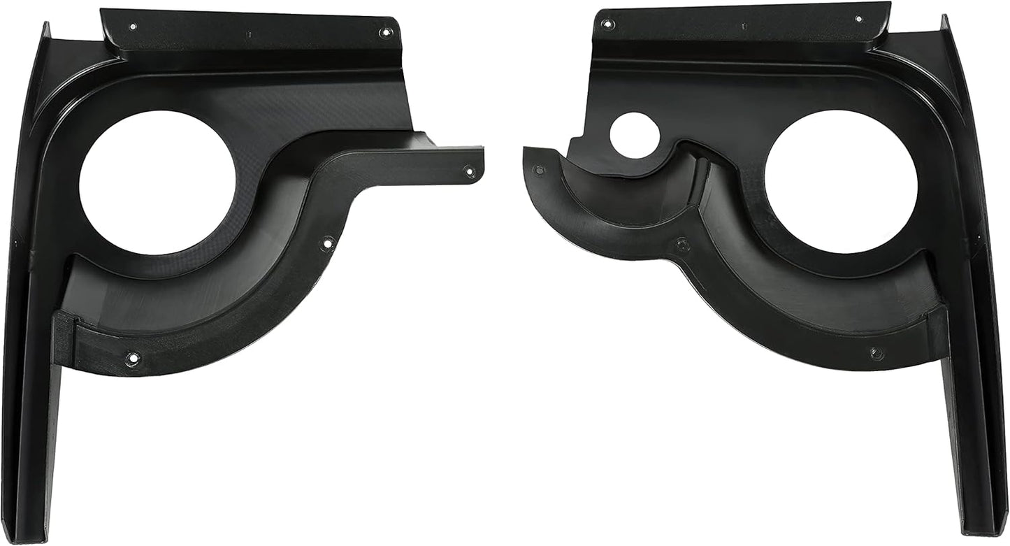 KUAFU Speaker Pods Compatible with 1994-2023 EZGO TXT Replacement for 627153 Golf Cart Black Texture Pair ABS Speaker Stands LYMP-140