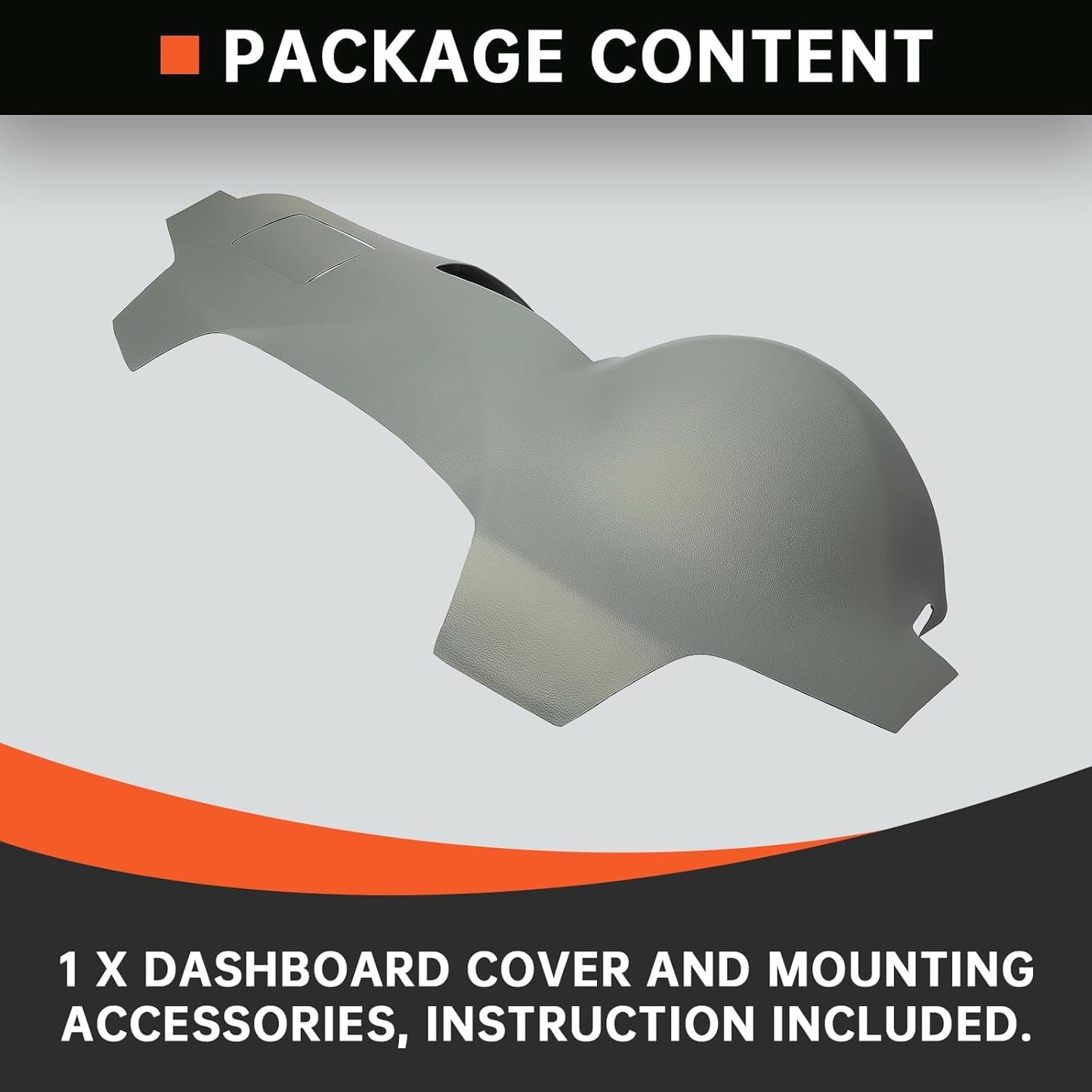 Kojem Dashboard Cap Cover Compatible with 2007-2011 Toyota Camry Gray Dashboard Cap Replacement ABS Plastic LYAP-509-1-XB
