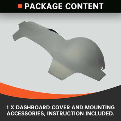 Kojem Dashboard Cap Cover Compatible with 2007-2011 Toyota Camry Gray Dashboard Cap Replacement ABS Plastic LYAP-509-1-XB