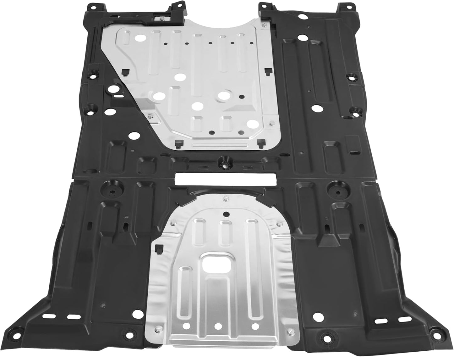Engine Splash Shield Plate Compatible with 2013-2015 Honda Civic Replacement for 74110TR3A20 Front Lower Silvery Aluminium Center Engine Cover Undercar Shield Guard Assembly LYAM-582-1