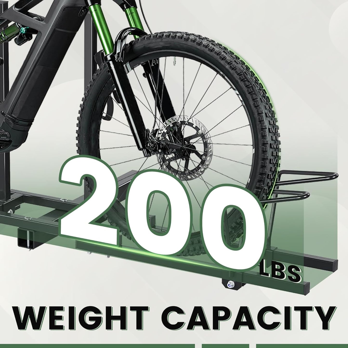 ECOTRIC Hitch Mount Bike Rack 2'' Receiver Bicycle 2-Bike Rack for SUV Van Truck Car RV Minivans, 200 LBS Capacity Platform Style for Mountain Bike E-Bike Steel LYA-014S