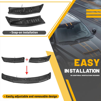 KUAFU Windshield Wiper Cowl Cover Panel Compatible with 2015-2020 Ford F150 Replacement for FL3Z15022A69B Left & Right Front Windshield Wiper Cowl Grille Insert Panel LYAP-321