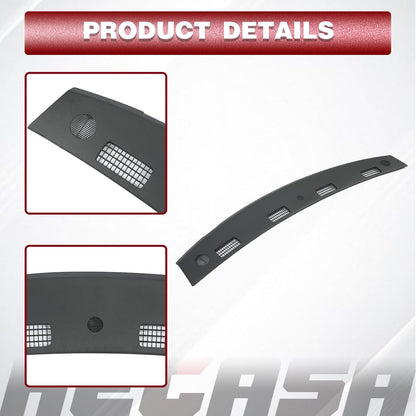 HECASA Upper Dashboard Panel Compatible with 2002-2005 Dodge Ram 1500 2003-2005 Dodge Ram 2500 3500 Dashboard Replacement for 5GT31XDVAC - Slate Gray LYAP-641