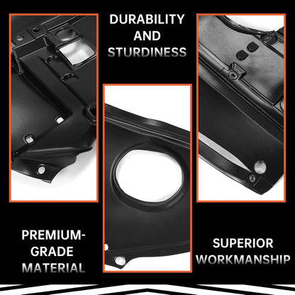 Kojem Front Engine Splash Shield Compatible with 2016-2023 Nissan Maxima 3.5L 2016-2018 Nissan Altima 2.5L 3.5L Replacement for NI1228164 75890-9HS0A Plastic Black LYAP-765S